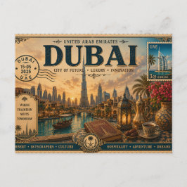 ヴィンテージ UAE 旅行のお土産 ポストカード