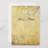 ヴィンテージ+ Vanilla Swarls Save the Date(日付を保存) セーブザデート (裏面)