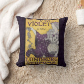 ヴィンテージ"VIO Violette"の装飾用クッション クッション (ブランケット)