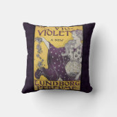 ヴィンテージ"VIO Violette"の装飾用クッション クッション (裏面)