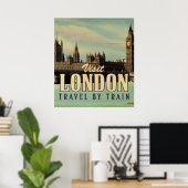 ヴィンテージ Visit London ポスター (ホームオフィス)