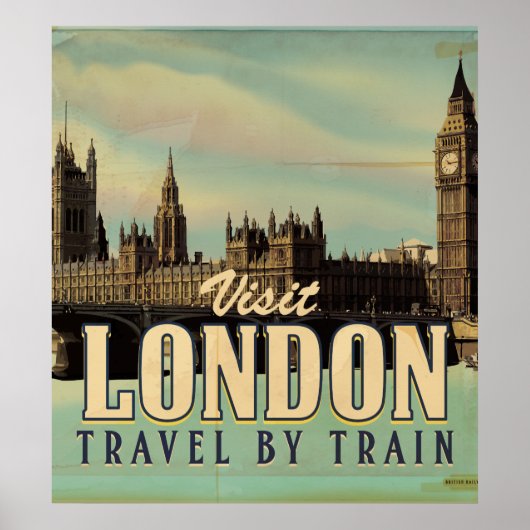 ヴィンテージ Visit London ポスター (正面)