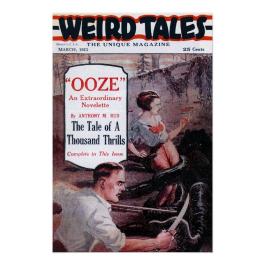 ヴィンテージ Weird Tales 1923 オーズ表紙 ポスター (正面)