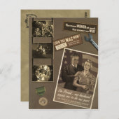 ヴィンテージ「WWIIの女性」スクラップブックのポストカード ポストカード (正面/裏面)