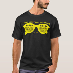 ヴィンテージ「X-ray Vision」漫画とイメージTシャツ Tシャツ