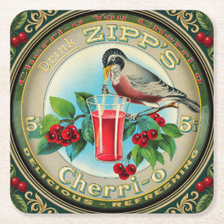 ヴィンテージ ZIPP'S TIP TRAY C1900 スクエアペーパーコースター