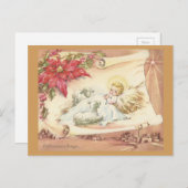 ヴィンテージAクリスマス祈りの言葉 シーズンポストカード (正面/裏面)