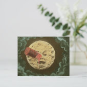 ヴィンテージA月見物静かはがき ポストカード (スタンド正面)