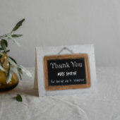 ヴィンテージA +先生ユニークチョークボードスクール サンキューカード