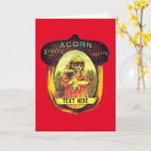 ヴィンテージACORNストーブ広告かわいい素朴 カード (黄色い花)