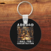 ヴィンテージAdhd&amp;転が集中Ga用おもしろいD キーホルダー (正面)