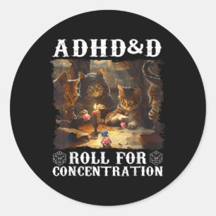 ヴィンテージAdhd&amp;転が集中Ga用おもしろいD ラウンドシール