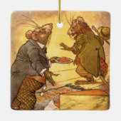 ヴィンテージAeop's Fable, Country Mouse, City Mouse セラミックオーナメント (裏面)