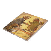 ヴィンテージAeop's Fable, Country Mouse, City Mouse タイル (側面)