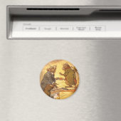 ヴィンテージAeop's Fable, Country Mouse, City Mouse マグネット (インサイチュ (食洗機))