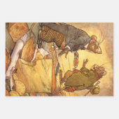 ヴィンテージAeop's Fable, Country Mouse, City Mouse ラッピングペーパーシート (正面)