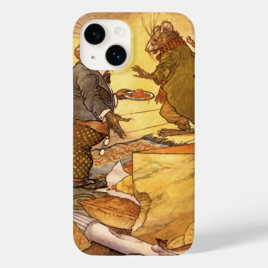 ヴィンテージAeop's Fable, Country Mouse, City Mouse Case-Mate iPhoneケース (裏面)