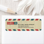 ヴィンテージAirmail差出人住所メール ラベル (インサイチュ)