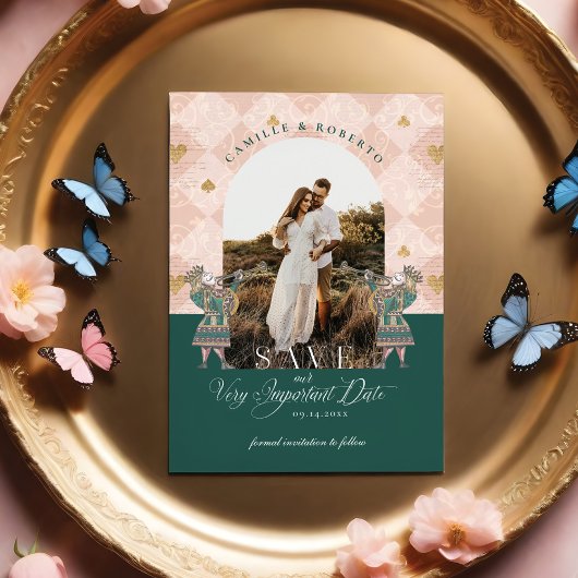 ヴィンテージAlice In Wonderland重要な日付写真 セーブザデート