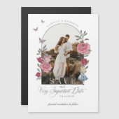 ヴィンテージAlice In Wonderland重要な日付写真 マグネット招待状 (正面/裏面)