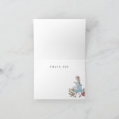 ヴィンテージAlice In Wonderland Decompage Collage サンキューカード (内部)