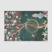 ヴィンテージAlice In Wonderland Twisted Tree Decompage 薄葉紙 (正面)