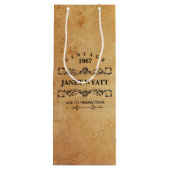 ヴィンテージAny Age誕生日 ワインギフトバッグ (裏面)