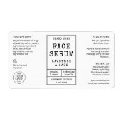 ヴィンテージApothecary 2 OZドロッパーボトルラベル ラベル (正面)