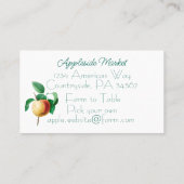 ヴィンテージAppleおよびBerry Stemの名刺 名刺 (裏面)