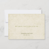 ヴィンテージApple Blossom Wedding RSVPカード (裏面)