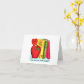 ヴィンテージApple for先生バレンタイン カード (黄色い花)