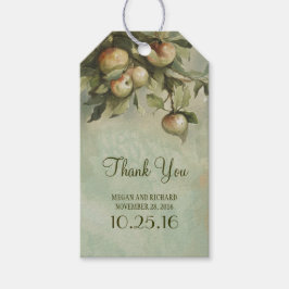 ヴィンテージApple Tree 結婚's Thank You ギフトタグ