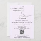 *~*ヴィンテージAR6 Cherub写真QR RSVP 結婚 招待状 (裏面)