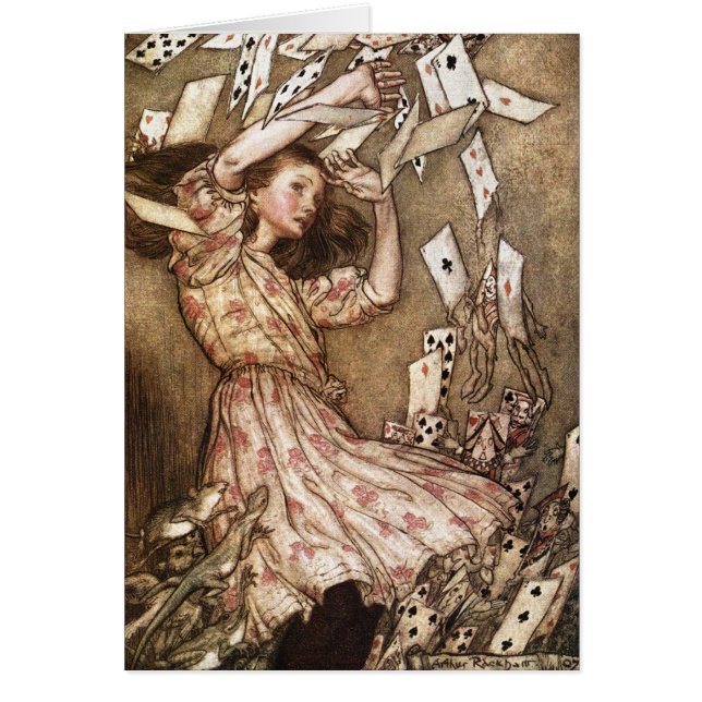 ヴィンテージArthur Rackham Alice In Wonderland Art (正面)