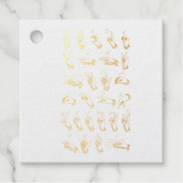 ヴィンテージASLサイン言語クリスマスプレゼント フェイバータグ