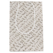 ヴィンテージASLサイン言語クリスマスプレゼント ミディアムペーパーバッグ (正面)