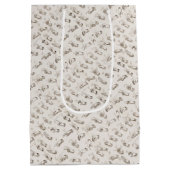 ヴィンテージASLサイン言語クリスマスプレゼント ミディアムペーパーバッグ (裏面)