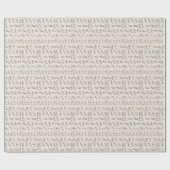 ヴィンテージASLサイン言語クリスマスプレゼント ラッピングペーパー (フラット)