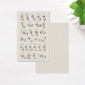 ヴィンテージASL署名言語プロファイルカード (デスク)