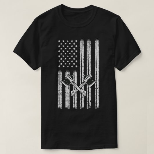 ヴィンテージAXが7月4日をスロー Tシャツ (デザイン正面)