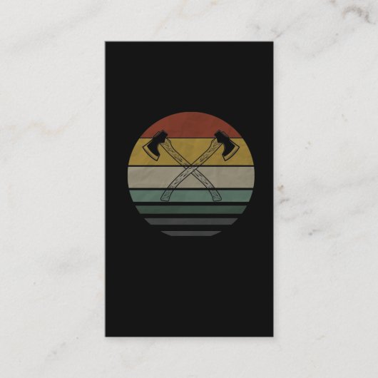 ヴィンテージAXルンバージャック 名刺 (正面)