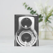 ヴィンテージB&Wカメラ ポストカード (スタンド正面)