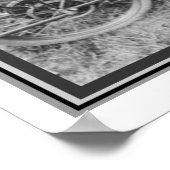 ヴィンテージB & Wフォトガールonバイク16 x 20 ポスター (角)