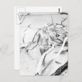 ヴィンテージB&Wフォトフロリダビキニガールズ ポストカード (正面/裏面)