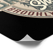 ヴィンテージBarbershopロゴ ポスター (角)