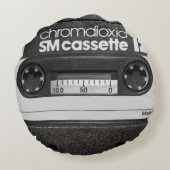 ヴィンテージBASFカセット：コレクターズアイテム ラウンドクッション (裏面)