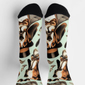 ヴィンテージBassetハウンドシームレス ソックス (上部)