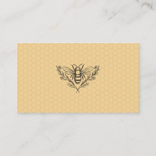 ヴィンテージBee Wildflower Book Request Insert Card 名刺 (裏面)