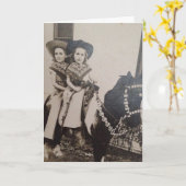 ヴィンテージBESTIE BFFガールフレンドカード カード (黄色い花)