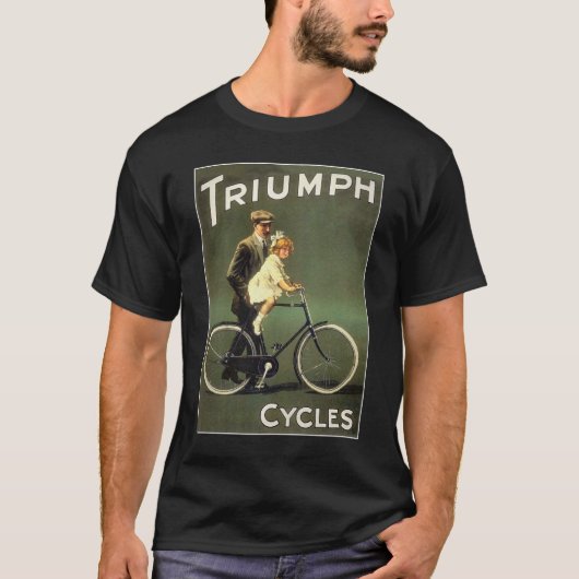 ヴィンテージBicycle Ad :勝利サイクル Tシャツ (正面)
